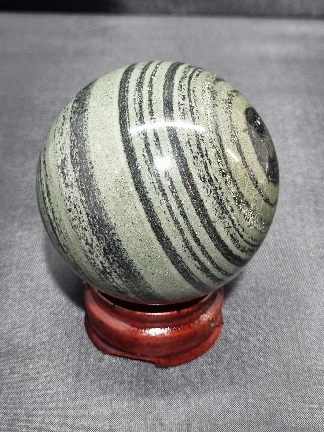 Green Zebra Jasper Sphere 0305