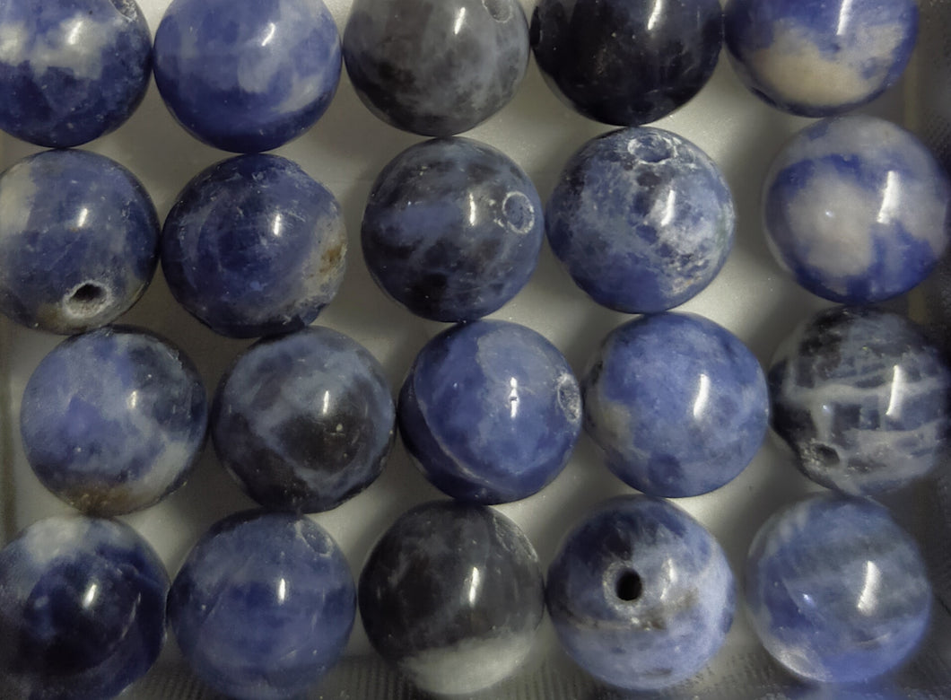 Sodalite round beads 6-8.5mm