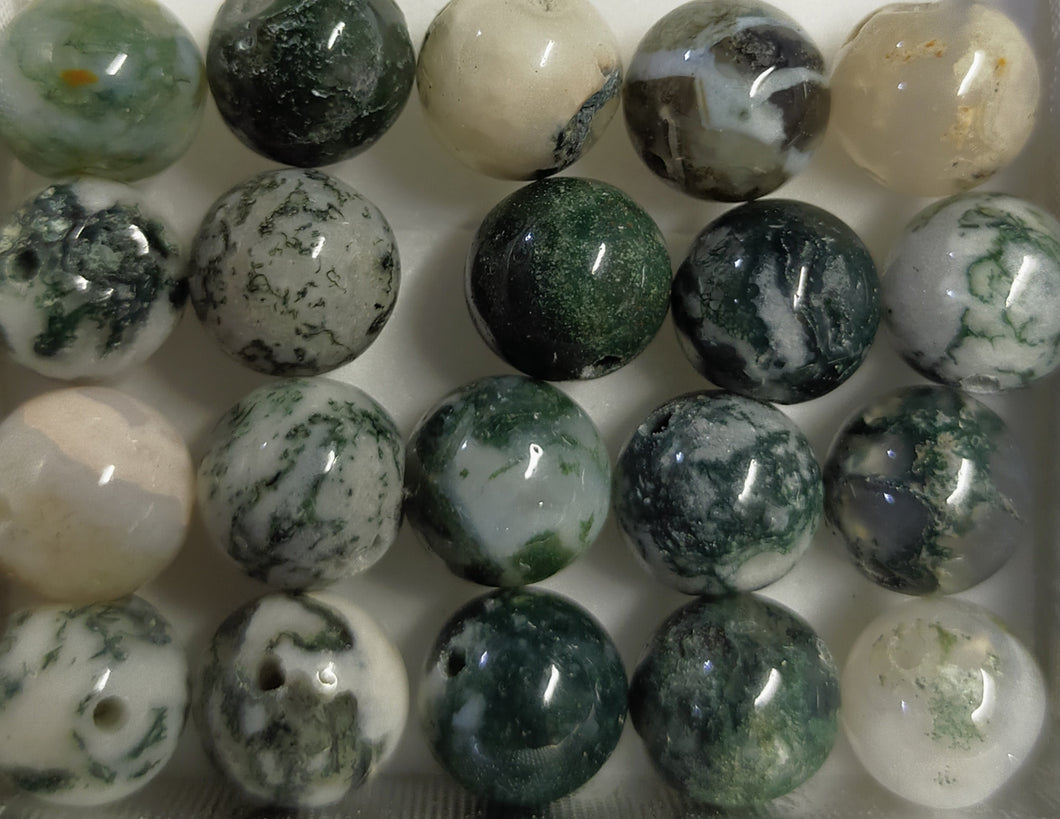 Tree agate round beads 8-8.5mm