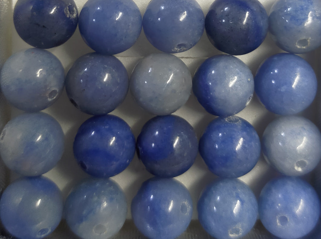 Blue Aventurine round beads 6-6.5mm