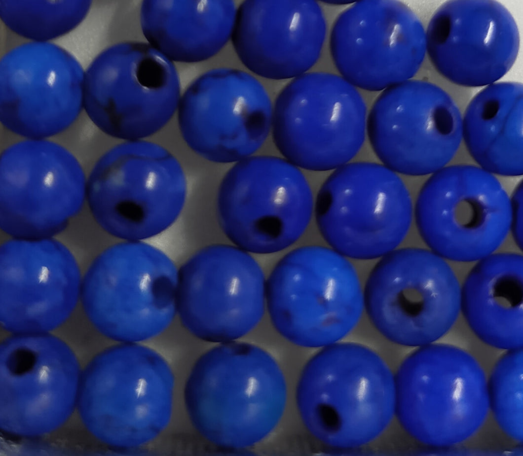 Lapis lazuli round beads 4mm