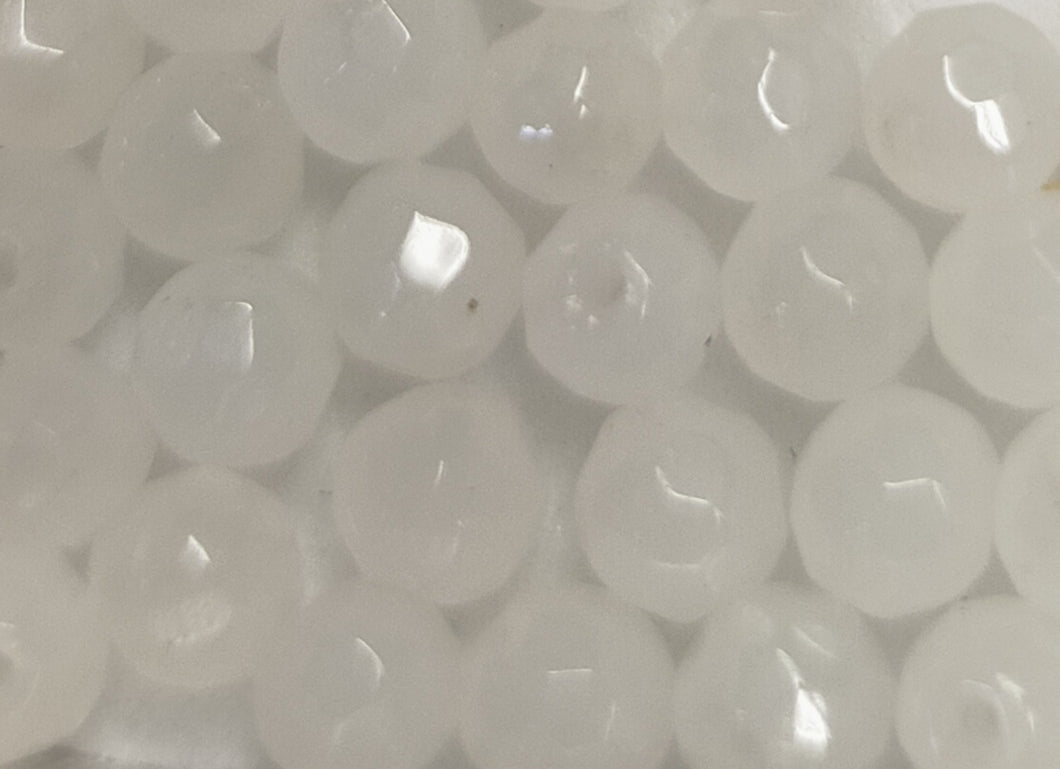 White quartz faceted beads 4.5mm