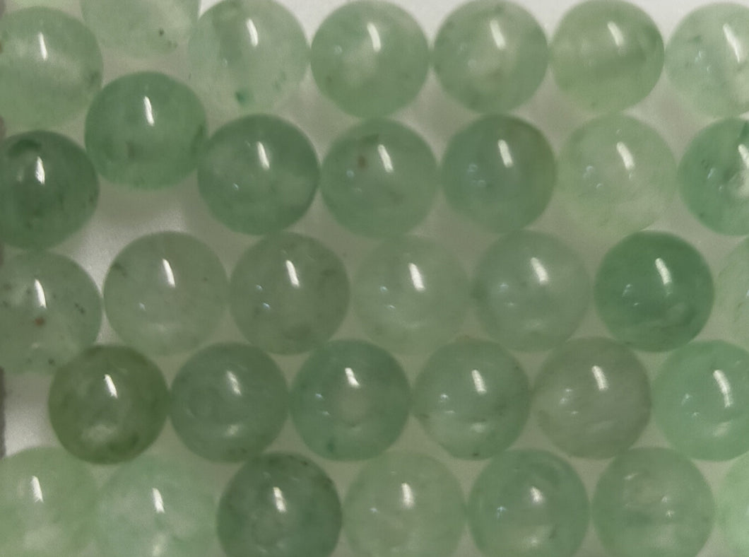 Green aventurine round beads 4.5mm to 12mm