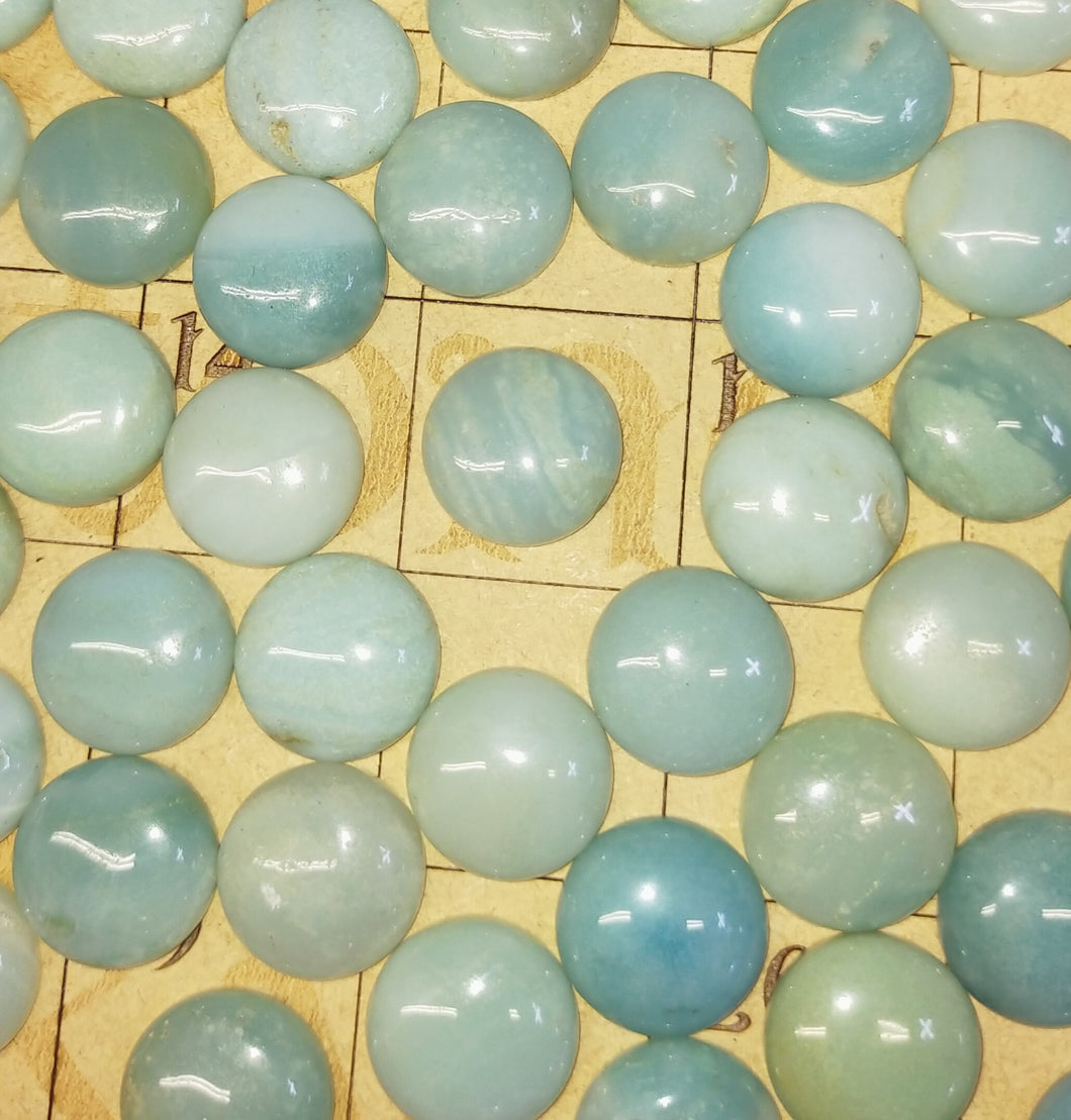 Carribbean calcite round cabochons