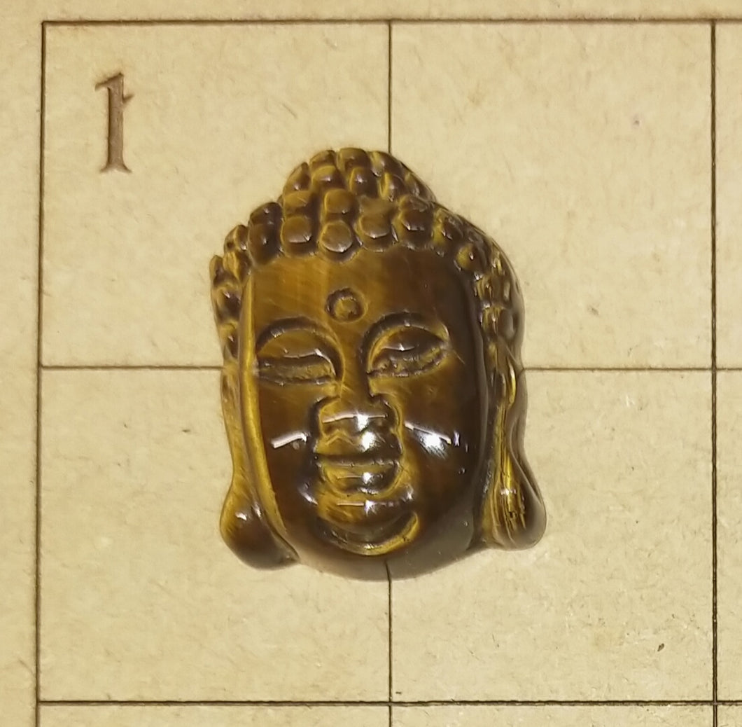 Tigers eye carved Buddah pendant