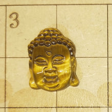 Load image into Gallery viewer, Tigers eye carved Buddah pendant
