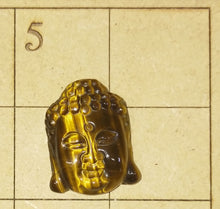 Load image into Gallery viewer, Tigers eye carved Buddah pendant
