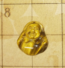 Load image into Gallery viewer, Tigers eye carved Buddah pendant
