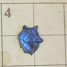 Load image into Gallery viewer, Labradorite wolf head cabochons
