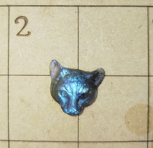 Load image into Gallery viewer, Labradorite carved cat cabochon
