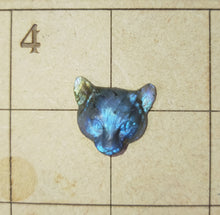 Load image into Gallery viewer, Labradorite carved cat cabochon
