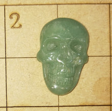 Load image into Gallery viewer, Carved skull cabochon various materials
