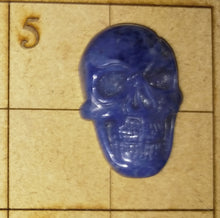 Load image into Gallery viewer, Carved skull cabochon various materials
