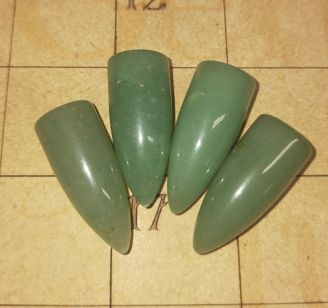 Large aventurine bullets